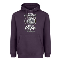 Plum being grandpa is an honor being papa is priceless, gift dad Heavyweight Hoodie - longCreatives