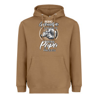 Toasted Coconut being grandpa is an honor being papa is priceless, gift dad Heavyweight Hoodie - longCreatives