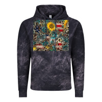 Cloud Black America Flag Leopard Gemstone Sunflower Vintage Hoodie - CowCowDesign