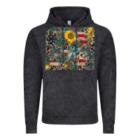 Vintage Black America Flag Leopard Gemstone Sunflower Vintage Hoodie - CowCowDesign