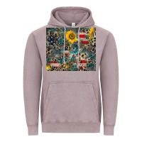 Vintage Zinc America Flag Leopard Gemstone Sunflower Vintage Hoodie - CowCowDesign