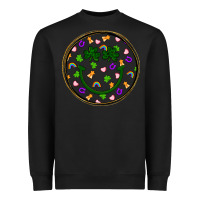 Black st patrick s day smiley face Heavyweight Sweatshirt - Artiststas