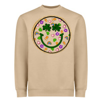Mushroom st patrick s day smiley face Heavyweight Sweatshirt - Artiststas