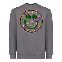 Storm st patrick s day smiley face Heavyweight Sweatshirt - Artiststas