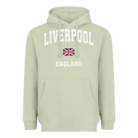 Matcha Liverpool England Vintage Athletic Sports Design Heavyweight Hoodie - longCreatives