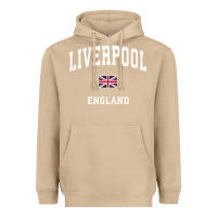 Mushroom Liverpool England Vintage Athletic Sports Design Heavyweight Hoodie - longCreatives