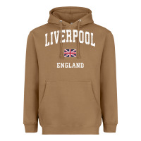 Toasted Coconut Liverpool England Vintage Athletic Sports Design Heavyweight Hoodie - longCreatives