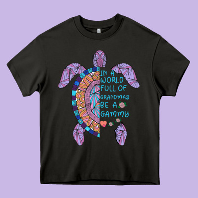 In A World Full Of Grandmas Be A Gammy Heavy Core Tee Designed By Bettercallsaul