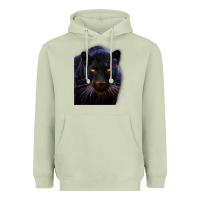 Matcha Black Panther, Big Cat T Heavyweight Hoodie - longCreatives