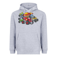 Heather Grey Blaze and the Monster Machines and Friends Heavyweight Hoodie - longCreatives