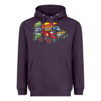 Plum Blaze and the Monster Machines and Friends Heavyweight Hoodie - longCreatives