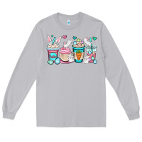 Moon Dust Easter bunnies coffee cups Long Sleeve Tee - OliviaCreatesArt