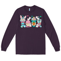 Plum Easter bunnies coffee cups Long Sleeve Tee - OliviaCreatesArt