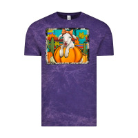 Cloud Purple autumn sheep in a pumpkin Vintage Tee - Jasminsmagicworld