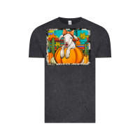 Vintage Black autumn sheep in a pumpkin Vintage Tee - Jasminsmagicworld