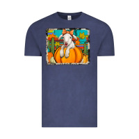 Vintage Denim autumn sheep in a pumpkin Vintage Tee - Jasminsmagicworld