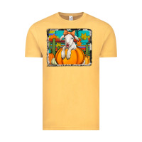 Vintage Mustard autumn sheep in a pumpkin Vintage Tee - Jasminsmagicworld