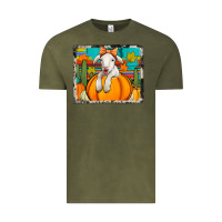 Vintage Olive autumn sheep in a pumpkin Vintage Tee - Jasminsmagicworld
