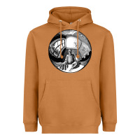 Meerkat M.C. Escher Spherical Self Portrait Heavyweight Hoodie - longCreatives