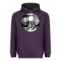 Plum M.C. Escher Spherical Self Portrait Heavyweight Hoodie - longCreatives