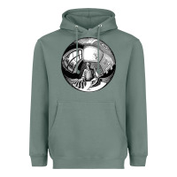 Sage M.C. Escher Spherical Self Portrait Heavyweight Hoodie - longCreatives