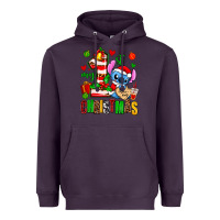 Plum my first christmas stitch Heavyweight Hoodie - AdoDesignShop