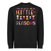 Black i love my job for all the little reasons Heavyweight Sweatshirt - Artiststas