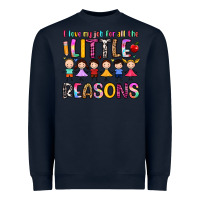 Navy i love my job for all the little reasons Heavyweight Sweatshirt - Artiststas