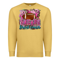 Antique Gold tackle breast cancer Premium Sweatshirt - AdoDesignShop