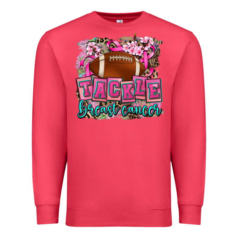 Tackle Breast Cancer Premium Sweatshirt by AdoDesignShop | Teevron