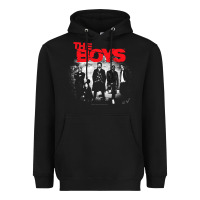 Black The Boys Graffiti Group Photo Heavyweight Hoodie - longCreatives