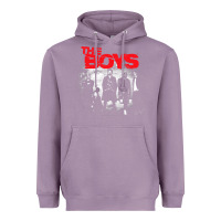 Lavender The Boys Graffiti Group Photo Heavyweight Hoodie - longCreatives
