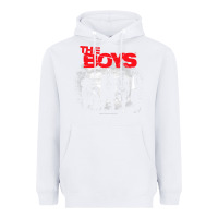 White The Boys Graffiti Group Photo Heavyweight Hoodie - longCreatives