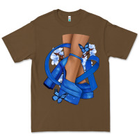 Cacao Colon Cancer diva blue ribbon Premium Tee - NancyCooperArtShop
