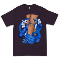 Plum Colon Cancer diva blue ribbon Premium Tee - NancyCooperArtShop