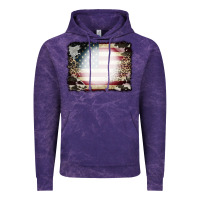 American Flag Cowhide Leopard Bleach Effect Vintage Hoodie | Teevron