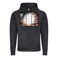 Vintage Arctic American Flag Cowhide Leopard Bleach Effect Vintage Hoodie - CowCowDesign