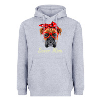 Heather Grey Boxer Mom Dogs  Mothers Day Dog Lovers Gifts For Women Heavyweight Hoodie - longCreatives