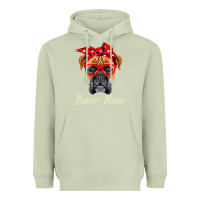 Matcha Boxer Mom Dogs  Mothers Day Dog Lovers Gifts For Women Heavyweight Hoodie - longCreatives