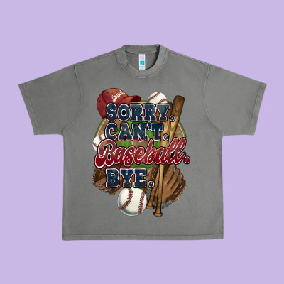Sorry Can't Baseball Bye Urban Heavy Tee Designed By Howdyjamesfarm
