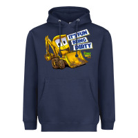 Navy Kids The Stinky and Dirty Show  It's Fun Being Dirty Heavyweight Hoodie - longCreatives