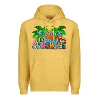 Antique Gold My Favorite Coloris Sunshine Premium Hoodie - CowhideDigitalArt