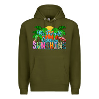 Army Green My Favorite Coloris Sunshine Premium Hoodie - CowhideDigitalArt