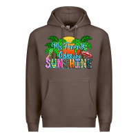 Coffee My Favorite Coloris Sunshine Premium Hoodie - CowhideDigitalArt