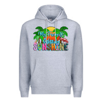 Heather Grey My Favorite Coloris Sunshine Premium Hoodie - CowhideDigitalArt
