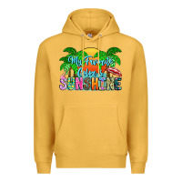 Mustard My Favorite Coloris Sunshine Premium Hoodie - CowhideDigitalArt