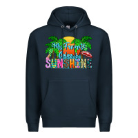 Navy My Favorite Coloris Sunshine Premium Hoodie - CowhideDigitalArt