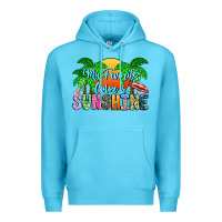 Ocean Blue My Favorite Coloris Sunshine Premium Hoodie - CowhideDigitalArt