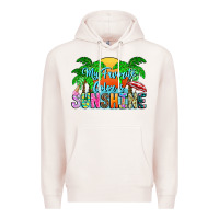 Pale Pink My Favorite Coloris Sunshine Premium Hoodie - CowhideDigitalArt