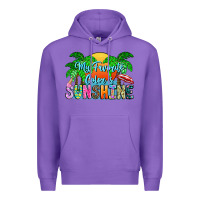 Purple My Favorite Coloris Sunshine Premium Hoodie - CowhideDigitalArt
